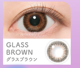 人気カラコンCandymagic キャンマジワンマンスGLASS BROWN グラスブラウン