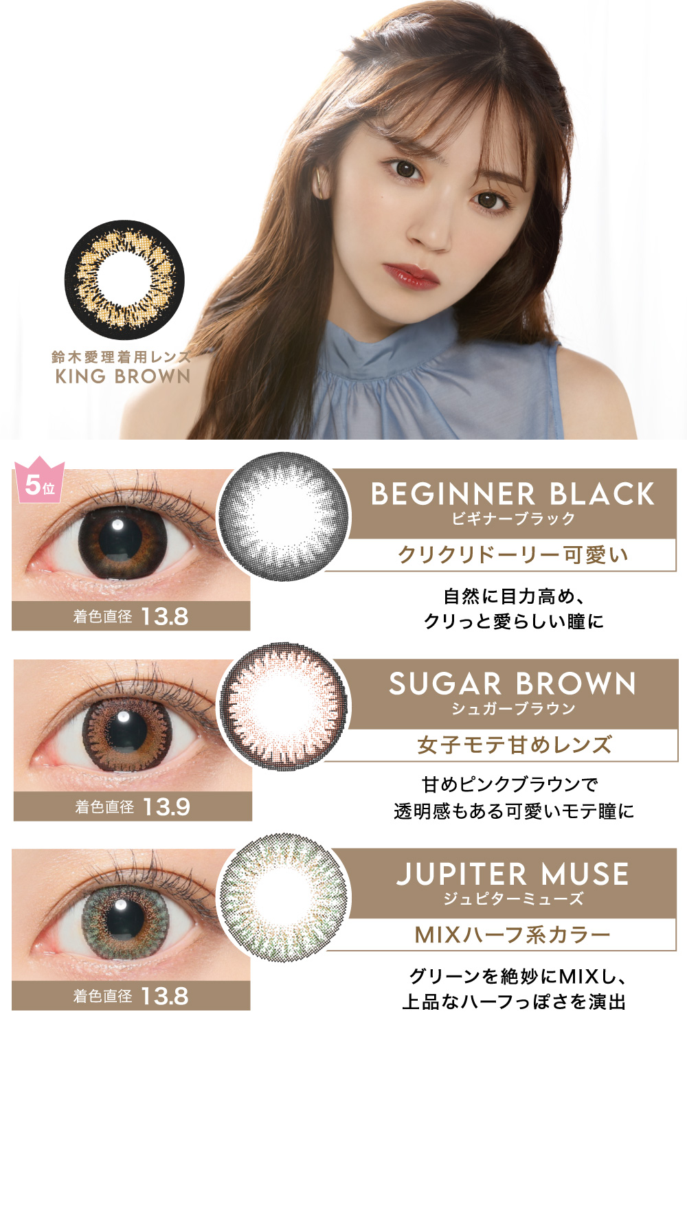 BEGINNER BLACK / SUGAR BROWN / JUPITER MUSE