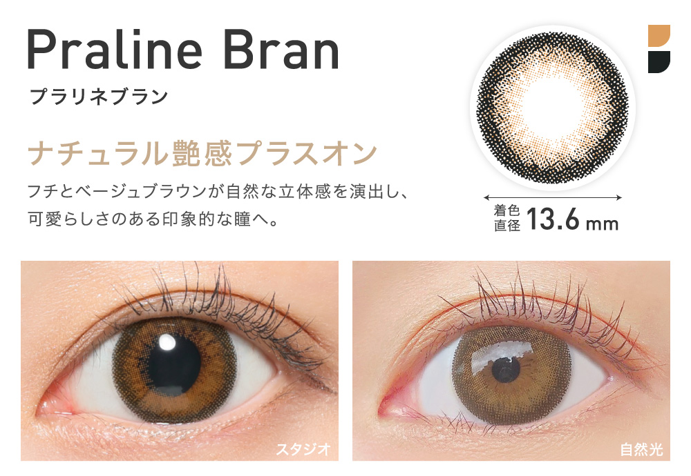 ナチュラル艶感プラスオン Praline Bran プラリネブラン