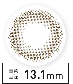 着色直径13.1㎜
