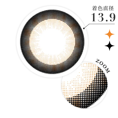着色直径13.9