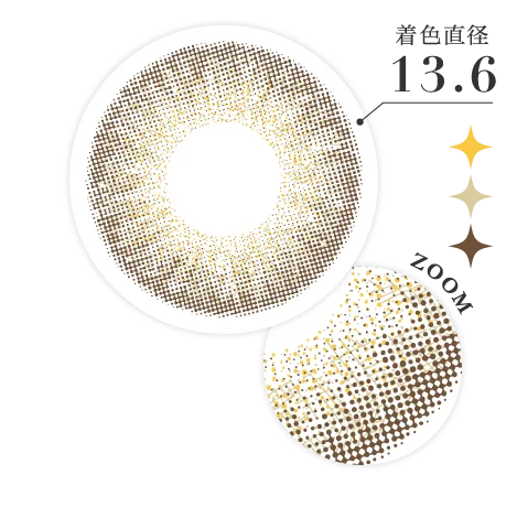 着色直径13.6