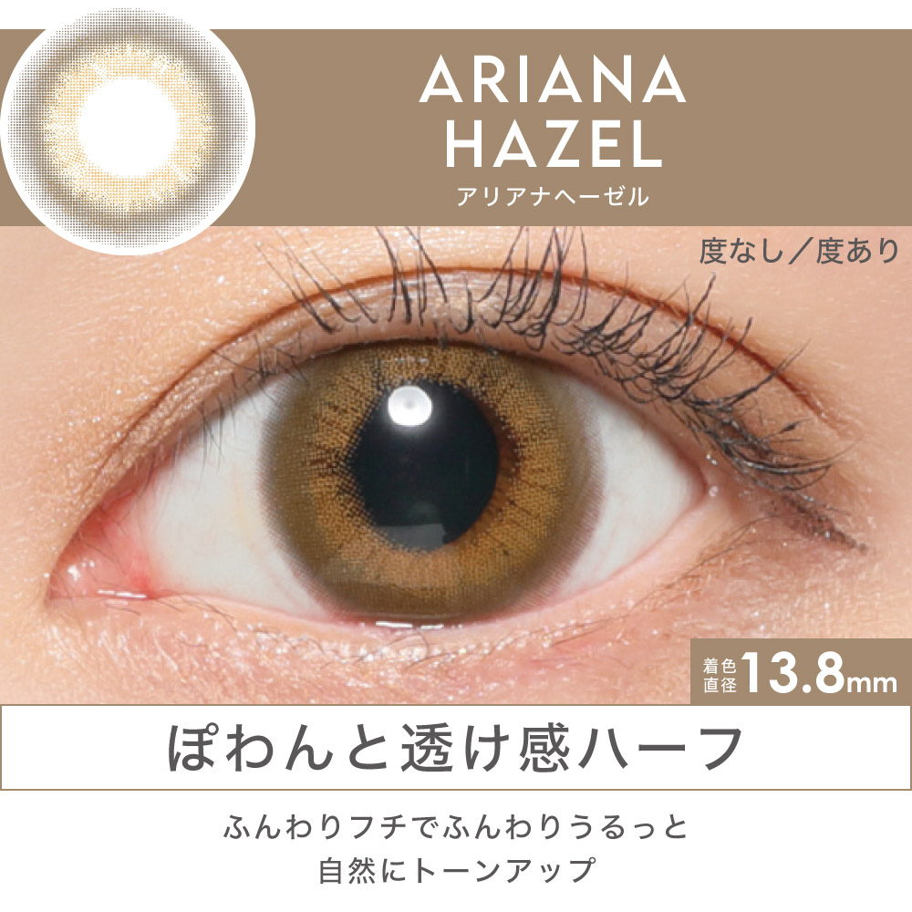 ARIANA HAZEL ぽわんと透け感ハーフ ふんわりフチでふんわりうるっと自然にトーンアップ